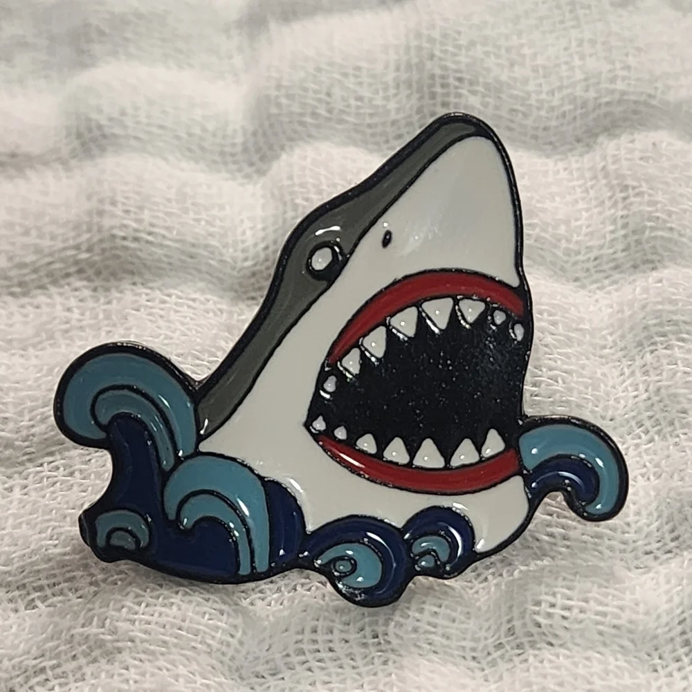 3 for $15/ 5 for $20 Pin- Shark Wave